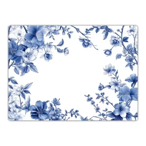 Porcelain Blue Flowers